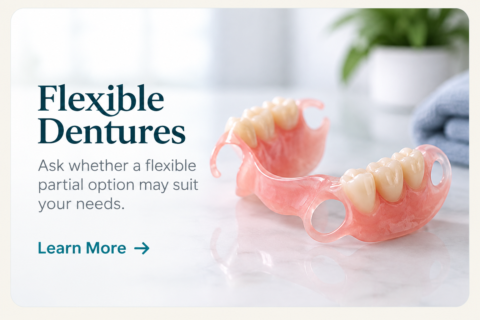 Flexible Dentures at Future Smiles Denture Clinic Calgary